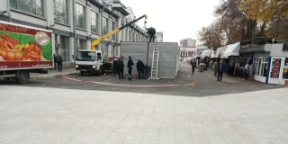 В Саратове на площади Кирова вновь начали появляться торговые ряды