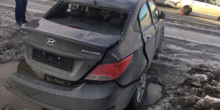 На 1-м проезде Танкистов два человека пострадали в массовом ДТП На 1-м проезде Танкистов два человека пострадали в массовом ДТП