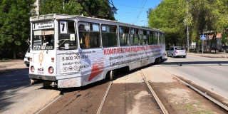 В Саратове уже час прервано движение трамваев №8 В Саратове уже час прервано движение трамваев №8