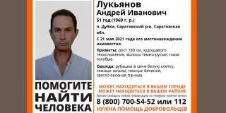 В Дубках восьмой день ищут пропавшего 51-летнего Андрея Лукьянова
