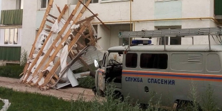 В нескольких районах Саратовской области бушевал ураган