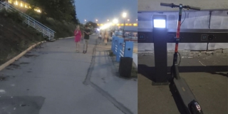 На Набережной Космонавтов девушка на электросамокате сбила прохожую На Набережной Космонавтов девушка на электросамокате сбила прохожую