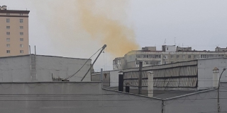 Саратовца испугал желтый едкий дым на Ильинской площади