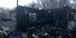В Гагаринском районе сгорел дотла частный дом