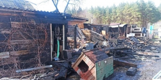 В Сенном из-за пожара в бане сгорел частный дом