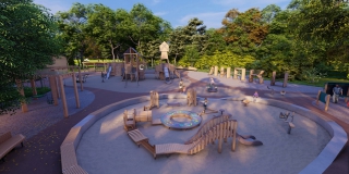 В «Липках» отремонтируют детскую площадку и фонтан «Глобус»
