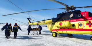 У Дубков экстренные службы провели учения с вертолетом и «пожаром после ДТП»