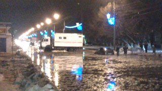 Затопило Ново-Астраханское шоссе